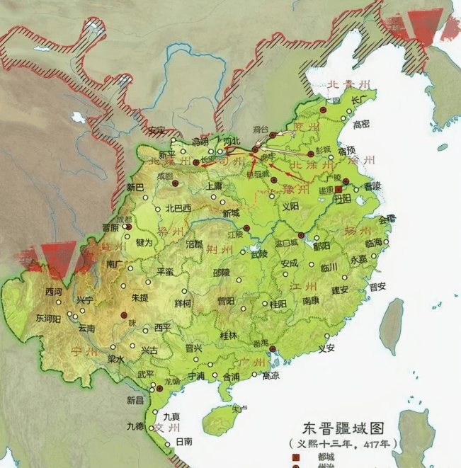 刘宋王朝地图图片