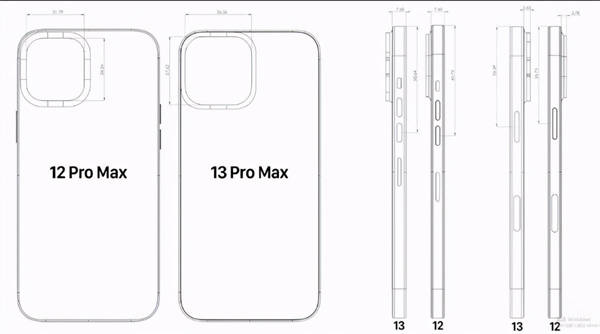 手机|iPhone 13 Pro Max设计图曝光：机身变厚，将补齐续航短板