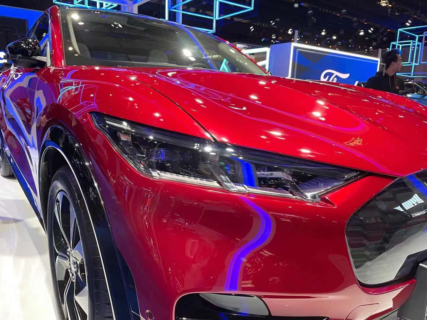 上海车展国产福特mustangmache实车图