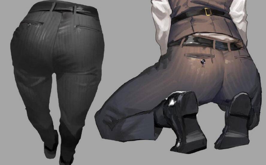 动漫西装裤子怎么画 教你西装裤的正确画法教程 灵猫