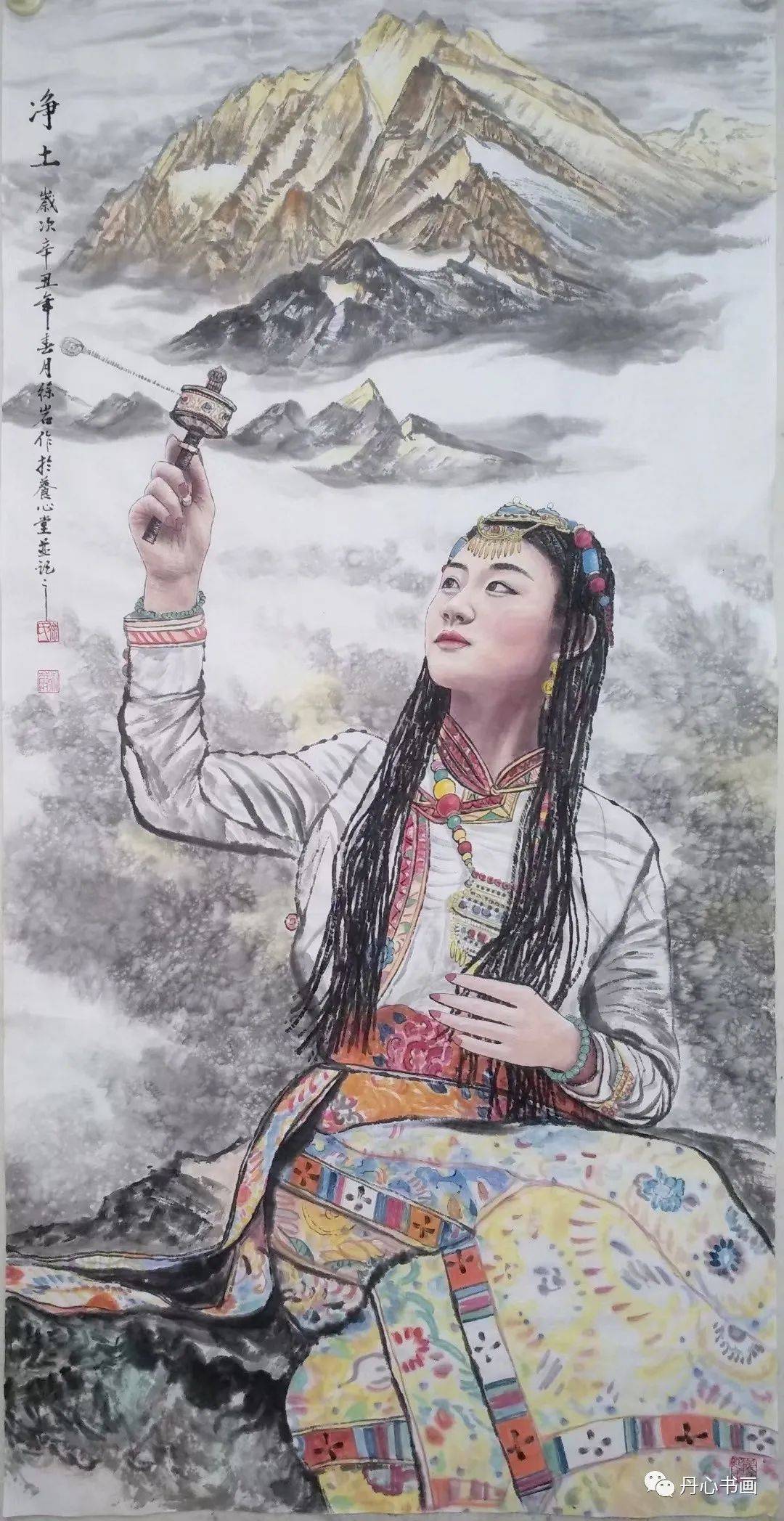 气韵生动自然形象原始淳朴重彩人物画家徐岩