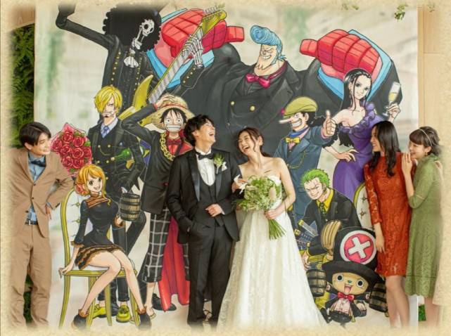 原创海贼王主题婚礼看慕了不少人,带来一种二次元的浪漫!