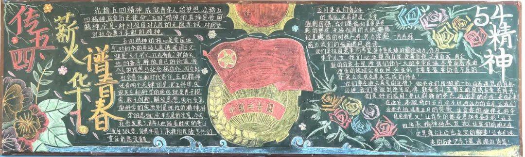 传五四星火,谱青春华章——驻马店高中"五四"主题优秀板报展