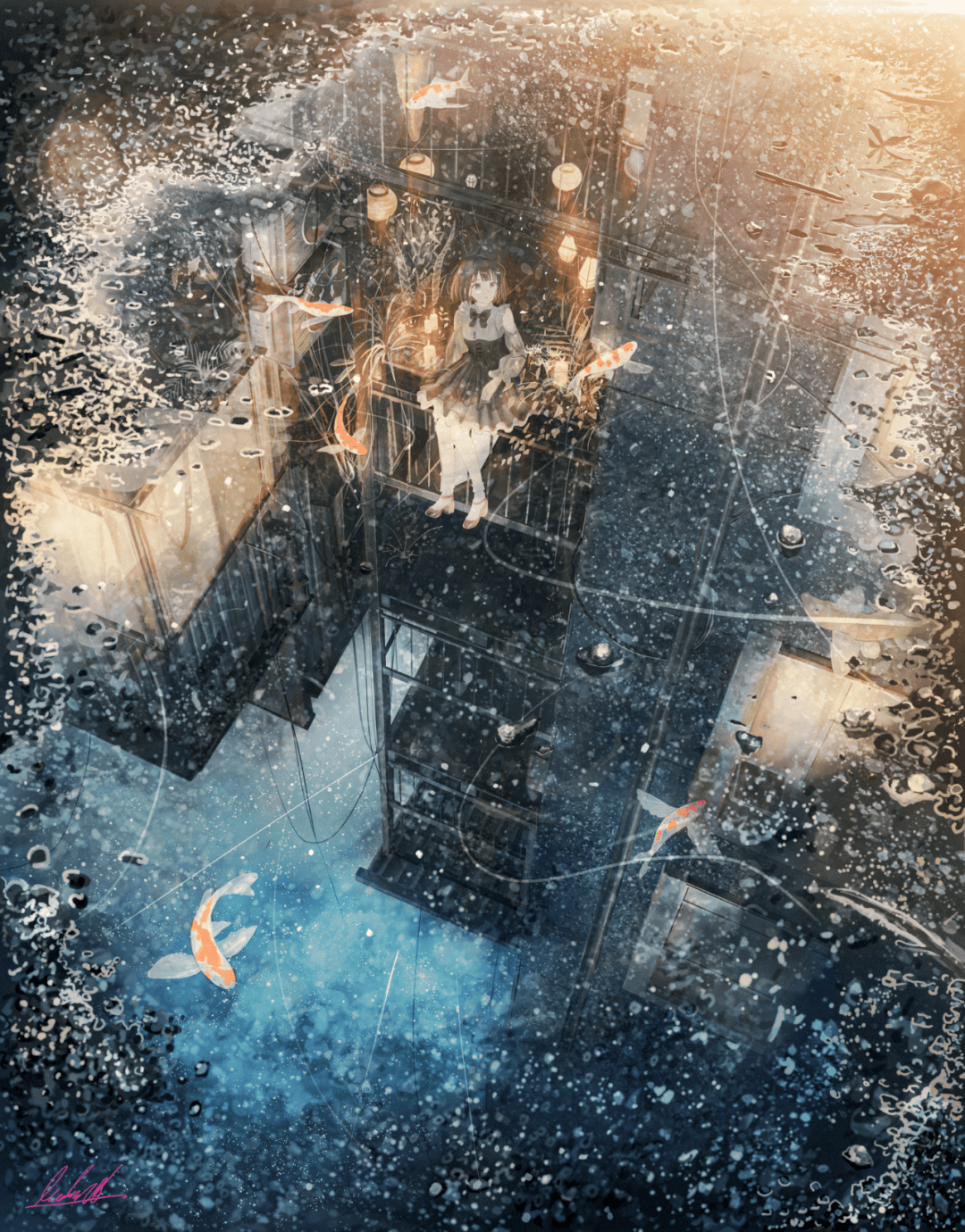 画师banishment笔下的场景绘你喜欢吗