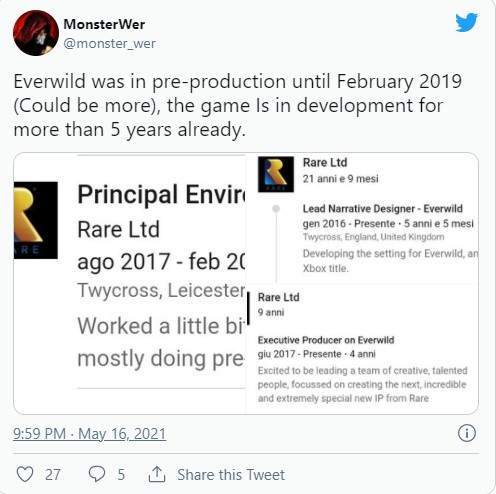 Rare|《Everwild》或已开发5年之久 开发工作可追溯到2016年
