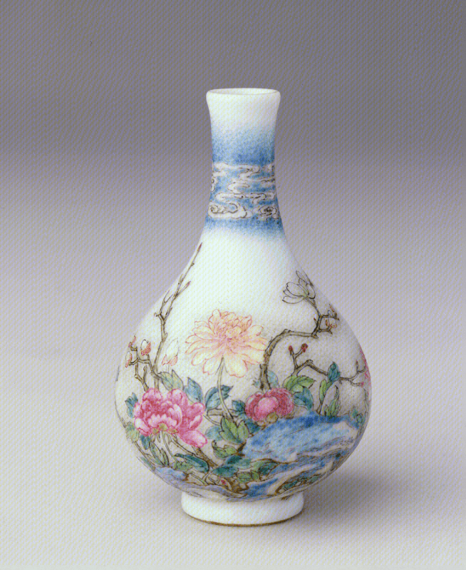 再说珐琅彩用釉工艺鉴赏