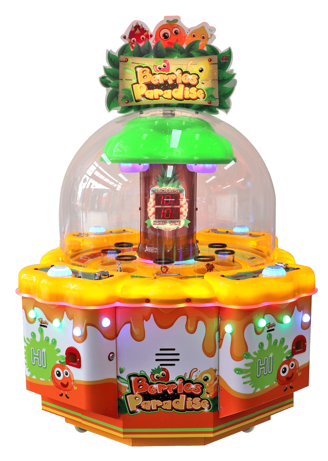 史可威四人挖糖机浆果乐园投币游戏机礼品机电玩城亲子益智彩票机