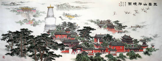 中国楼阁界画大家高福海艺术回顾展在世纪来美术馆隆重举行