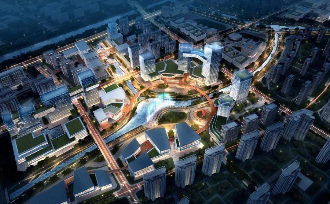 赣榆徐福片区城市设计效果图首发一座现代化城市即将华丽呈现