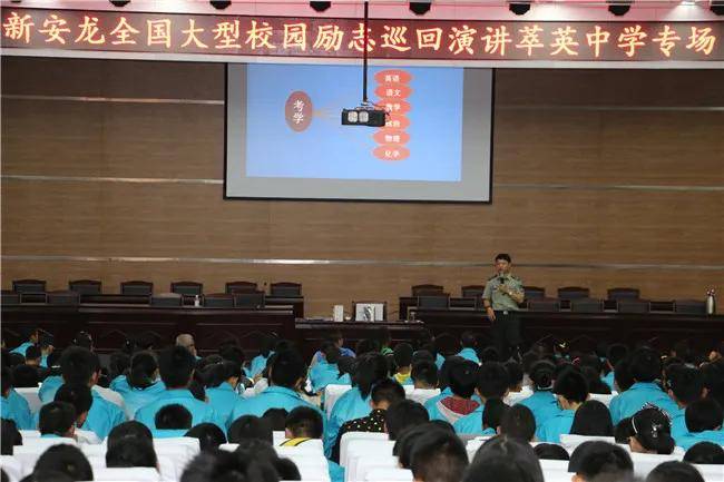 新安龙老师山东青岛市即墨区翠英中学励志演讲会_的力量