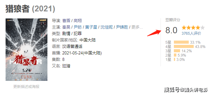 豆瓣8.0，《獵狼者》口碑炸裂，網友：好久沒看這麼刺激的國劇 娛樂 第3張