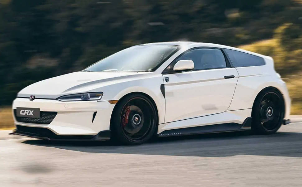 本田crx非官方渲染效果图思域车系衍生出来的独特车型能复出吗