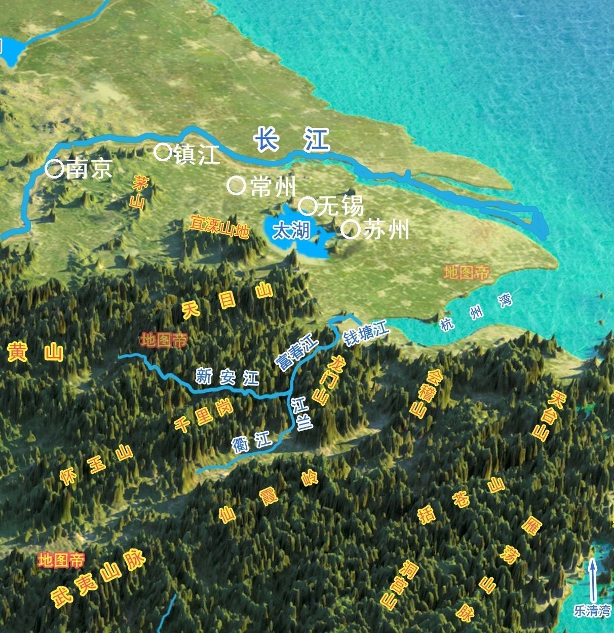扬州地形地貌图片