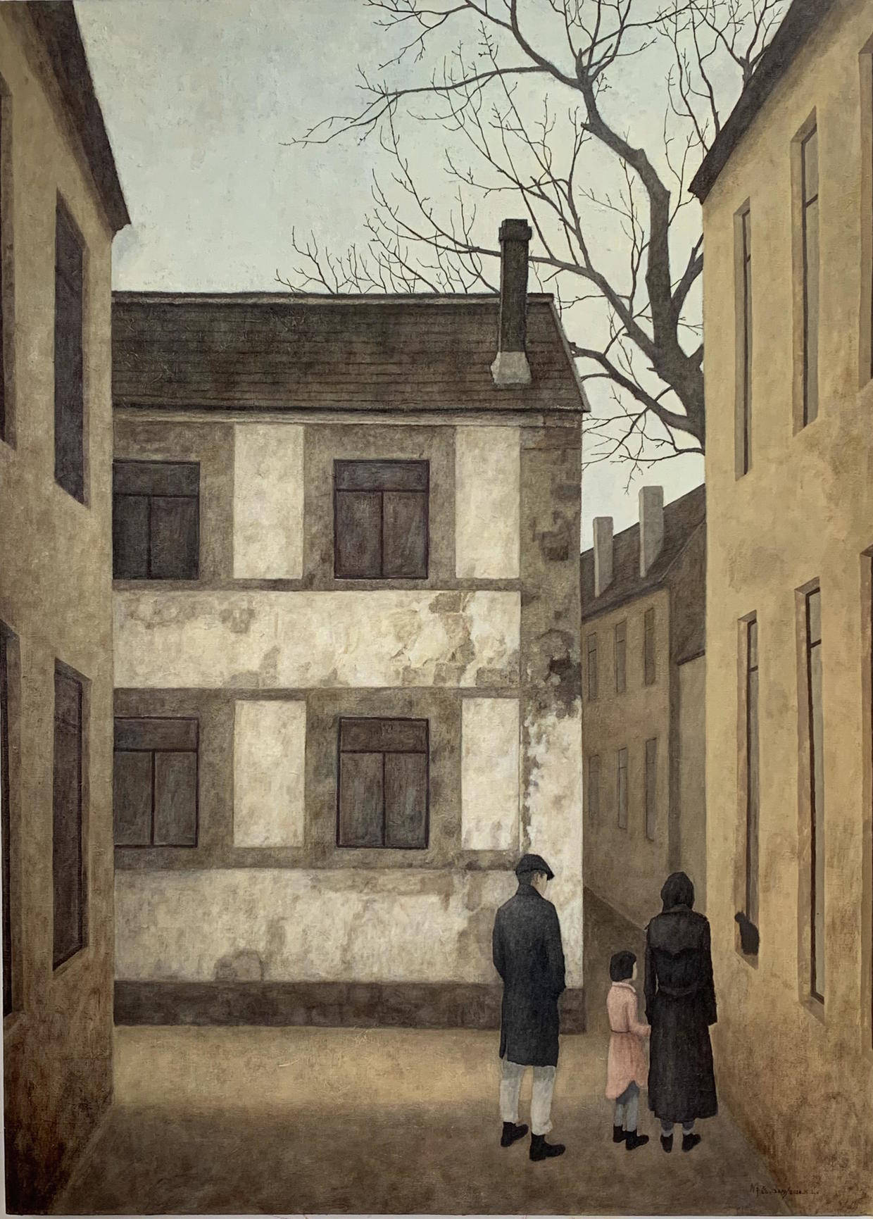 126x174cm 布面丙烯 2019--2020年《花开时节》 126x190cm 布面油画