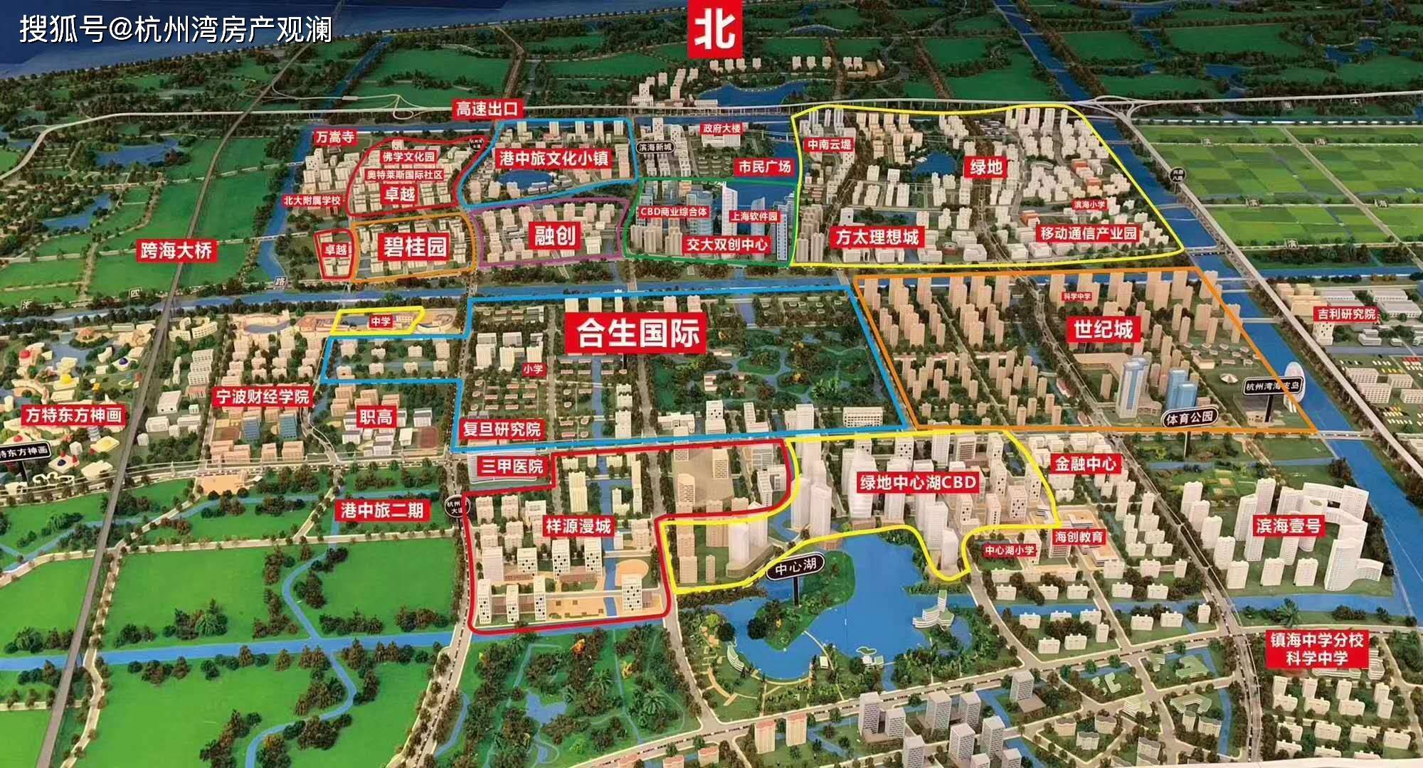 前湾新区 ▏杭州湾新区目前集聚了国内一线优质开发商:卓越,碧桂园