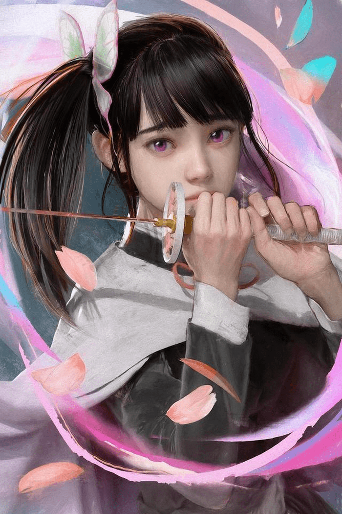 鬼灭2.5次元画风,祢豆子不愧是村最美的女人,猪猪的肌肉让人羡慕_性格