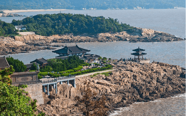 南海观世音菩萨普陀山紫竹林,它,原来是在这里拍摄的!_舟山