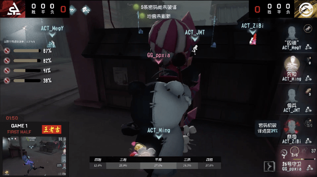 先知|第五人格2021IVL夏季赛常规赛 ACT vs GG 第一局