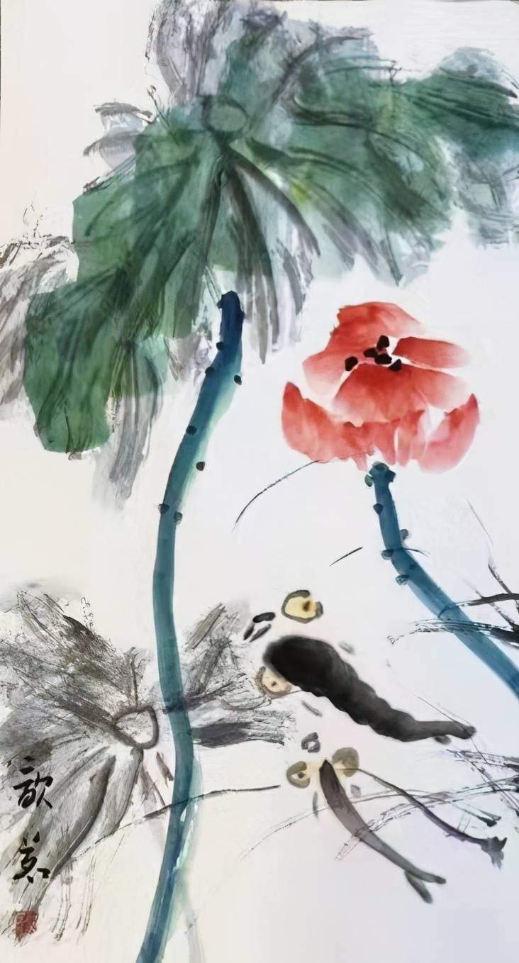 蜜蜂采蜜苦王歆茗中国画作品选