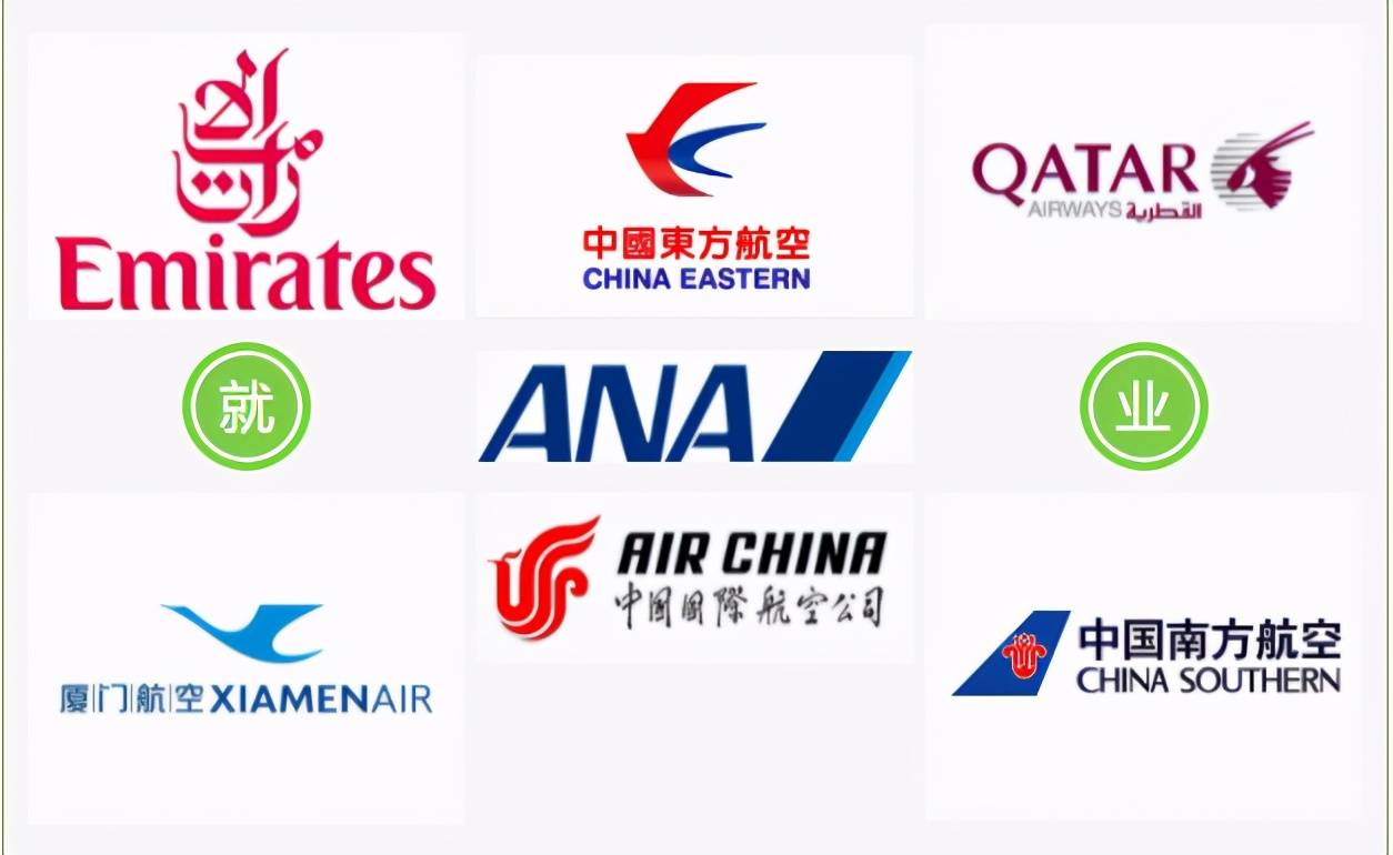 国航,厦航,川航等);国际航空公司(如卡塔尔航空,阿联酋航空,法国航空