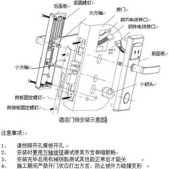 出租屋刷卡锁安装图解图片