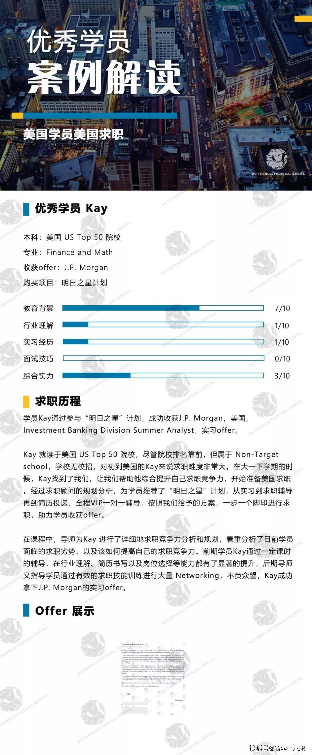 rkng、笔试、面试培训，按部就班，稳步前行，最后顺利斩获j.p.morgan的offer！无实习经