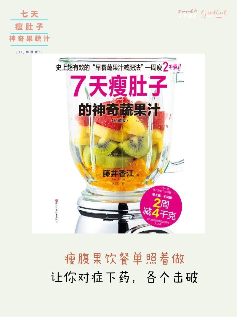 人體|【最神奇的七日瘦腹果汁食單】