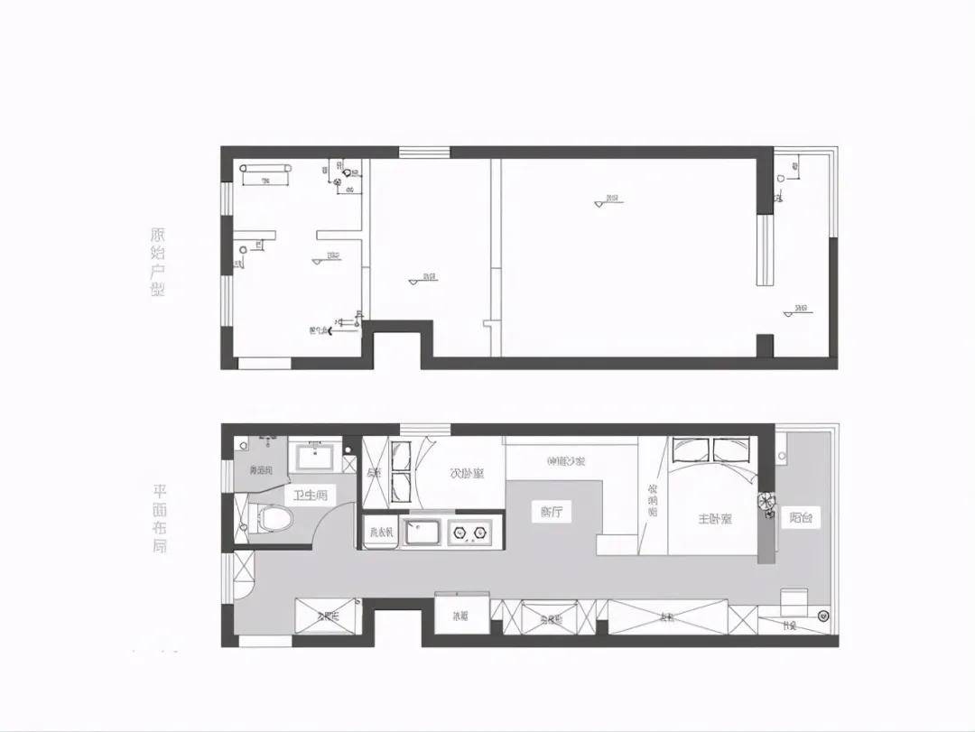 头一次见30平老房子大改造 没想到还能挤出2个卧室 还能真是五脏俱全 装修