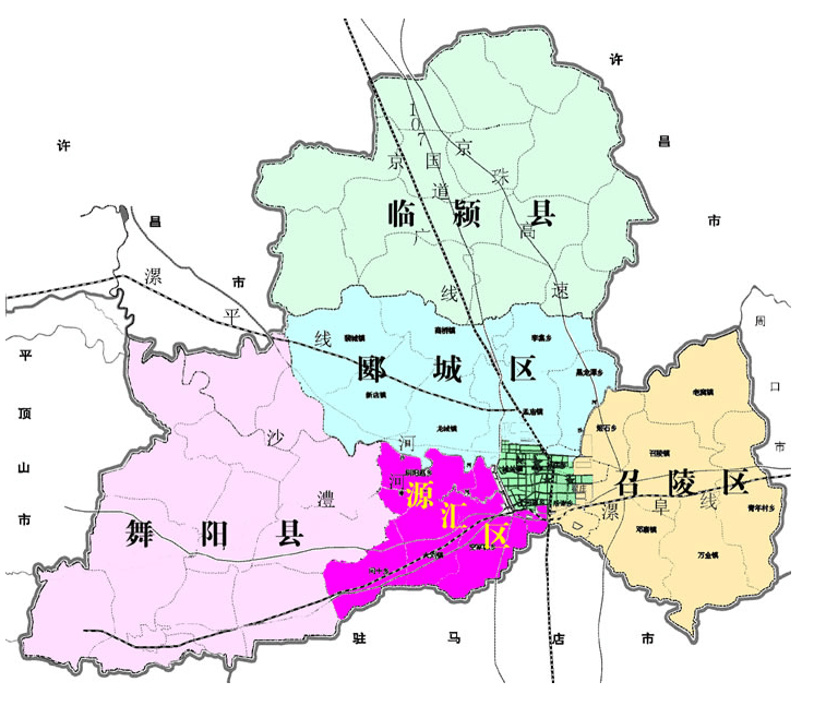 河南漯河地理位置图片