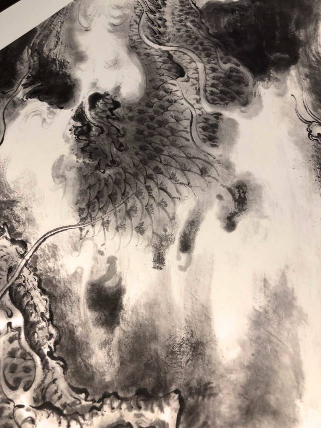 由龙作品《教子图》以此图表达父子之情