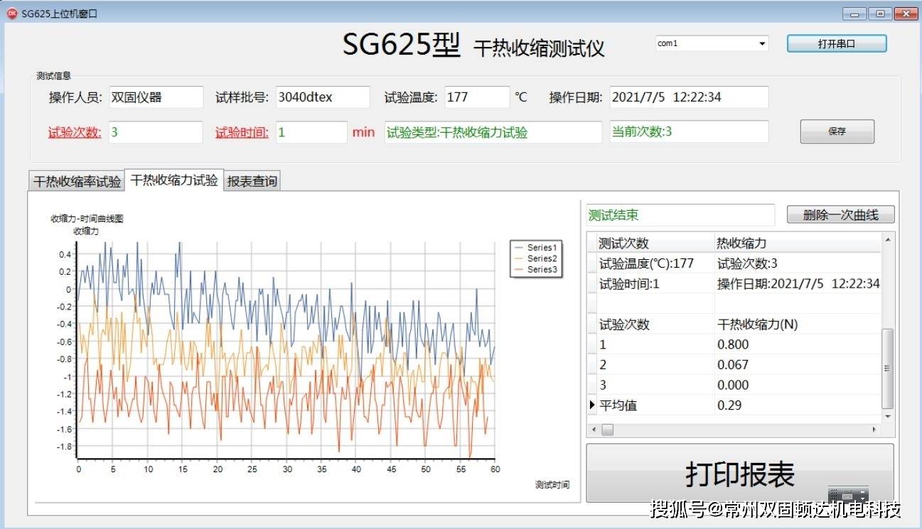 纱线|简述SG625-III型干热收缩测试仪