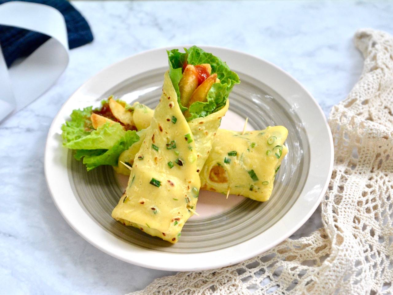 葱花|早上没有时间做早餐,试一试这样做早餐鸡蛋饼,自由搭配,营养高