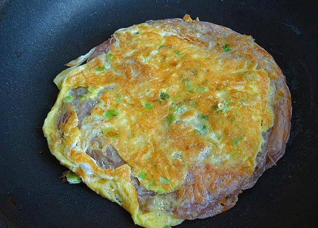 葱花|最近早餐迷上吃它,5分钟做好的鸡蛋饼,简单省事,好吃又顶饱