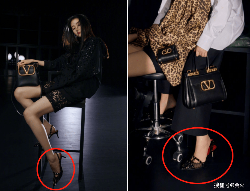 女儿|关晓彤穿豹纹与妈妈拍大片！母女两人高跟鞋换着穿，纤细长腿抢镜
