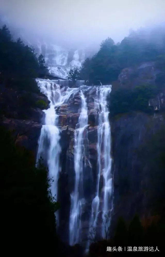 中华第一高瀑，浙江天台山大瀑布景区，一幅立体山水画卷图！
