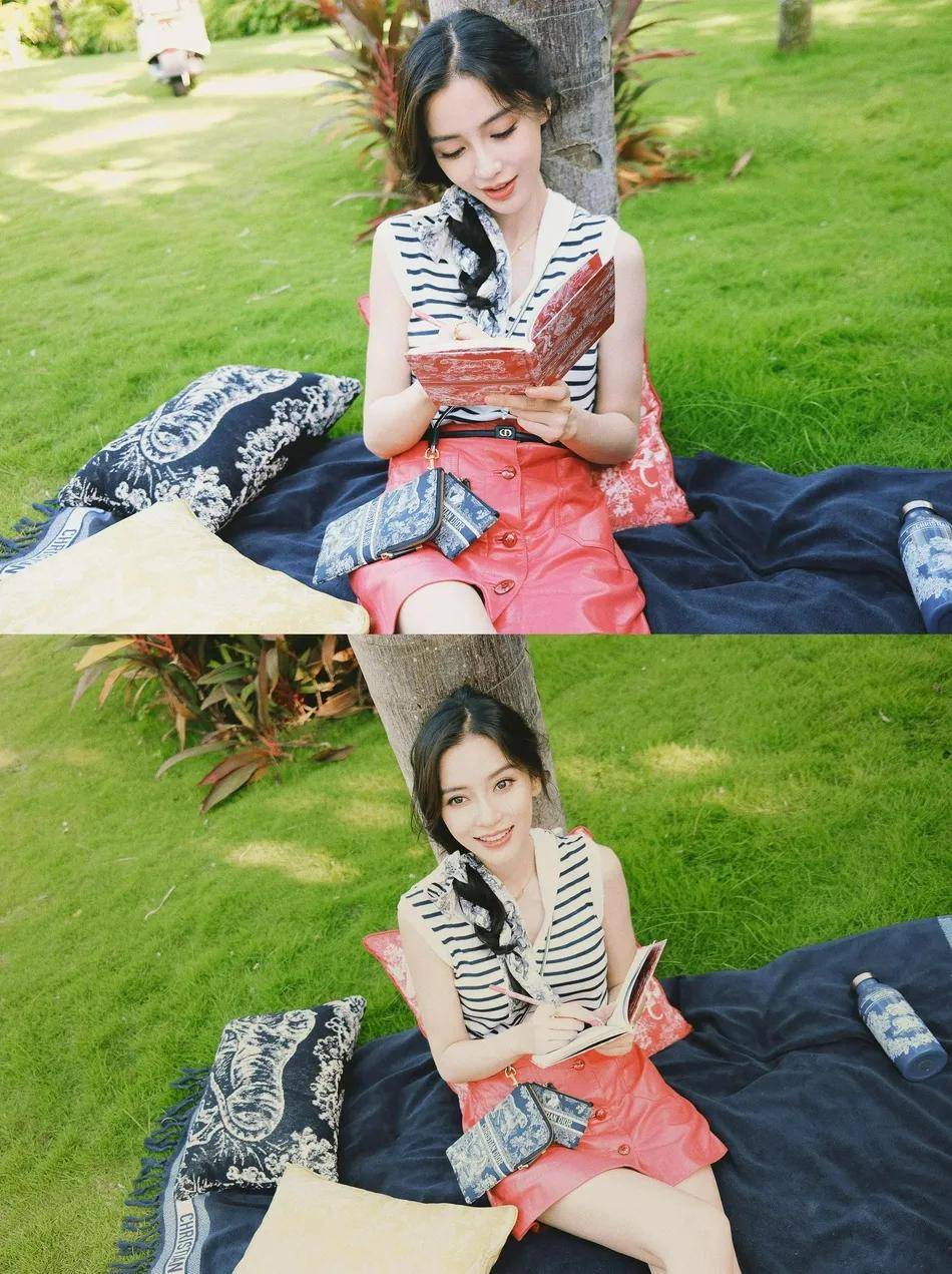 baby|杨颖高温下拍写真依然甜美！雪肤娇嫩靓丽魅力十足