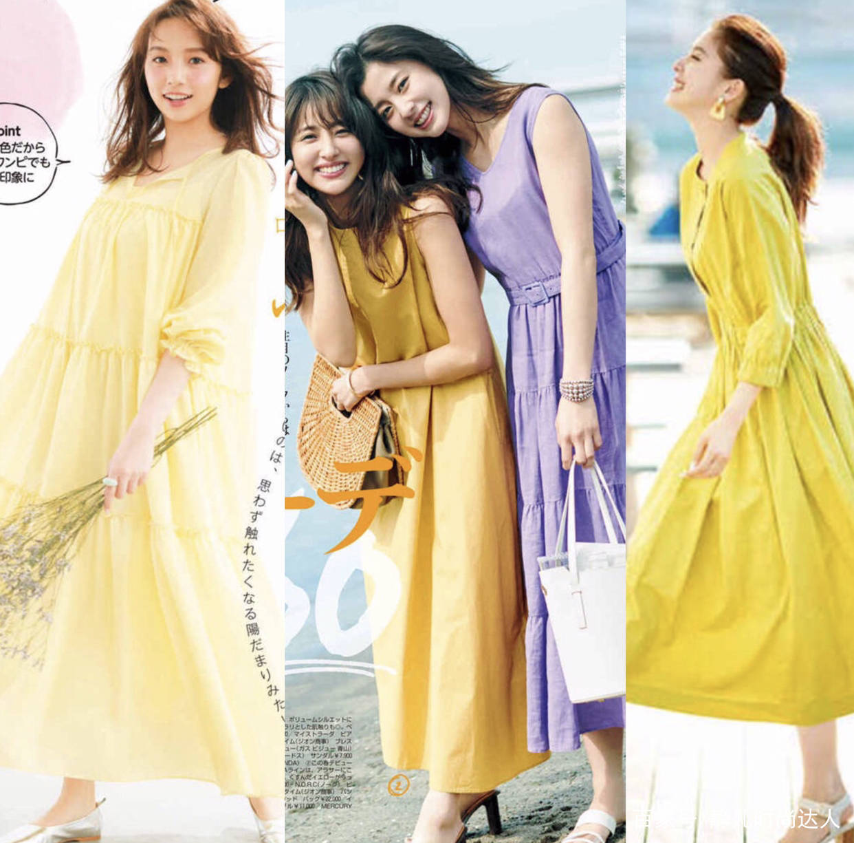 面料|纯色连衣裙，简单美丽，费心搭配效果都追不上TA！