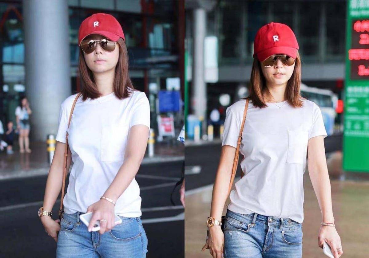 设计|林心如身体有些发福,外套都要穿纵条纹来显瘦,不过发型真减龄