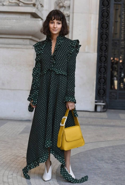 仙女|你还稀罕牛仔裙？波点裙“卷土重来”，轻松赚足吸睛率