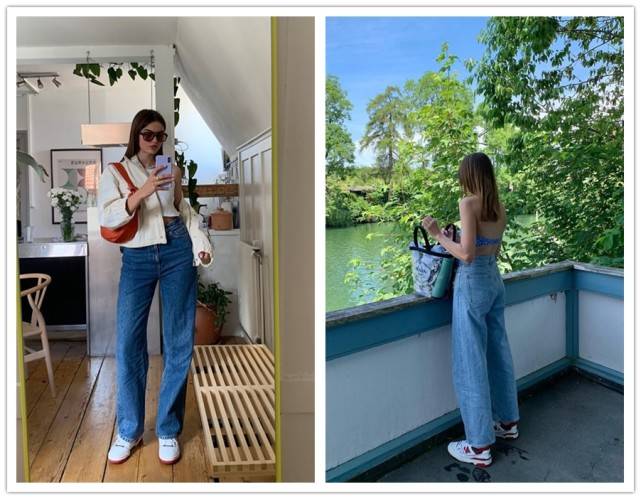 &quot|鲨鱼裤＂退位让贤＂！今年大火的牛仔阔腿裤太精致，打造最in穿搭