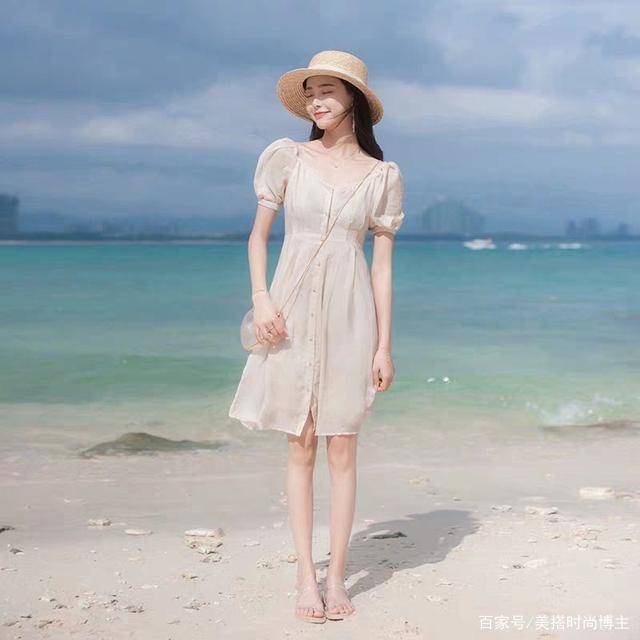 夏天|小个子气质端庄连衣裙，度假旅游必备