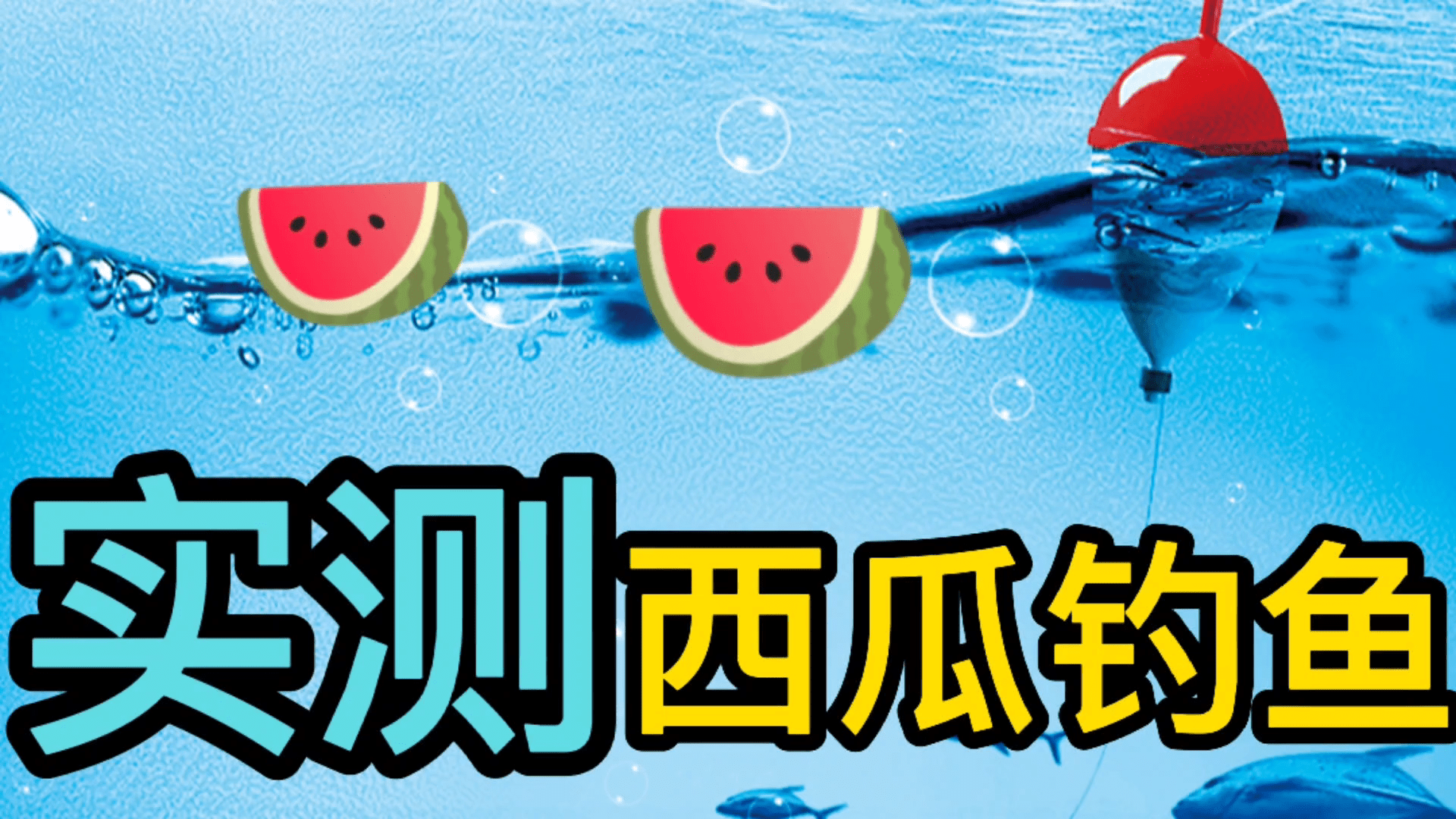 西瓜作饵钓鱼实拍实测猜猜好上鱼吗