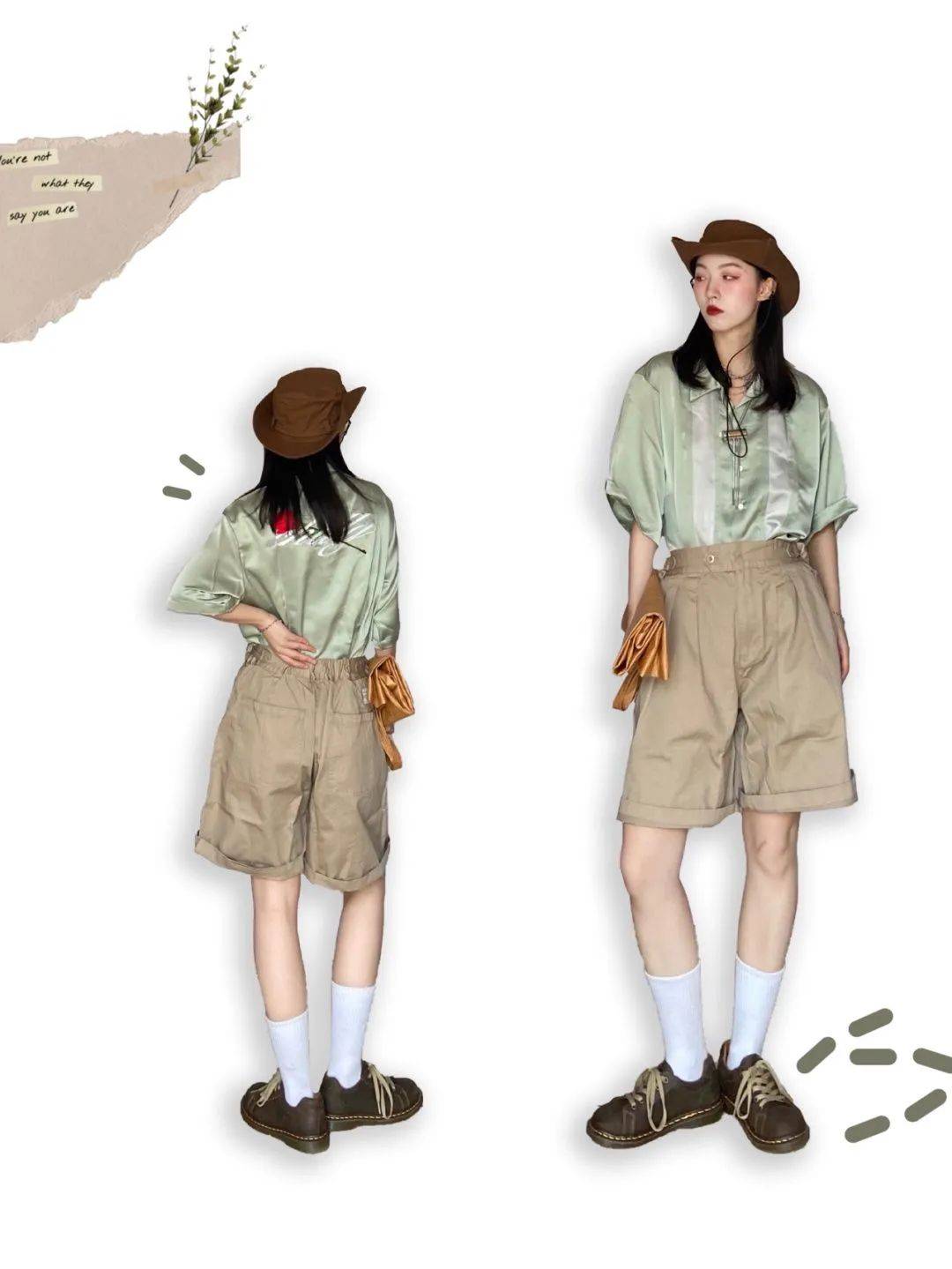 束进|OOTD无性别穿搭1女生工装复古少年感搭配