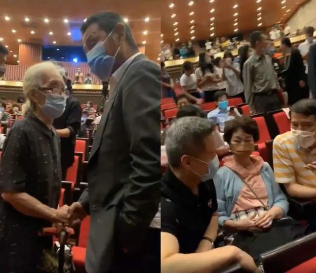 陈道明失礼了？手插兜与老前辈讲话显随意