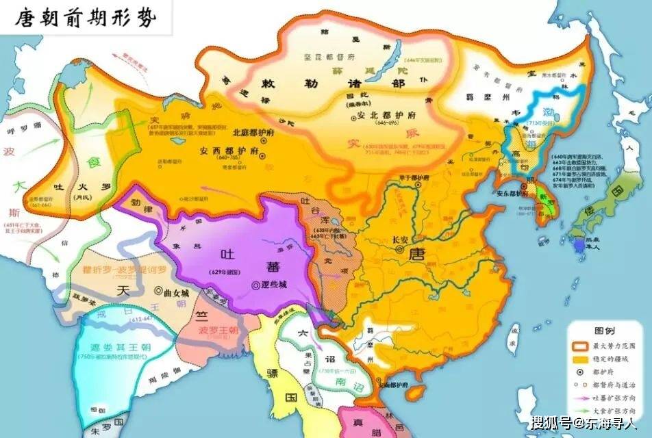 大唐帝国疆域图片