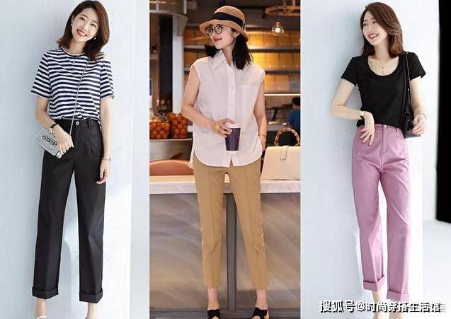 条纹|炎热夏季,不妨试试这几组“T恤+裤裙”,轻松穿出好气质