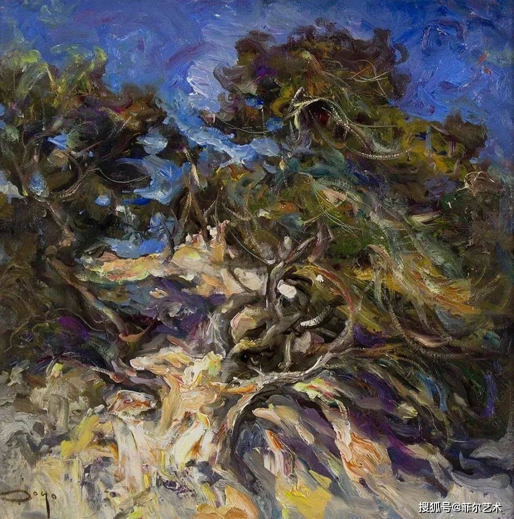 西班牙著名画家何塞罗约独特的艺术天赋他对色彩和纹理戏剧性的使用