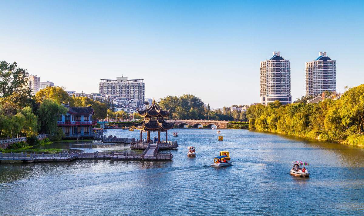 江苏一处形成了"水抱城,城拥水,城水一体"独特风格的湖泊