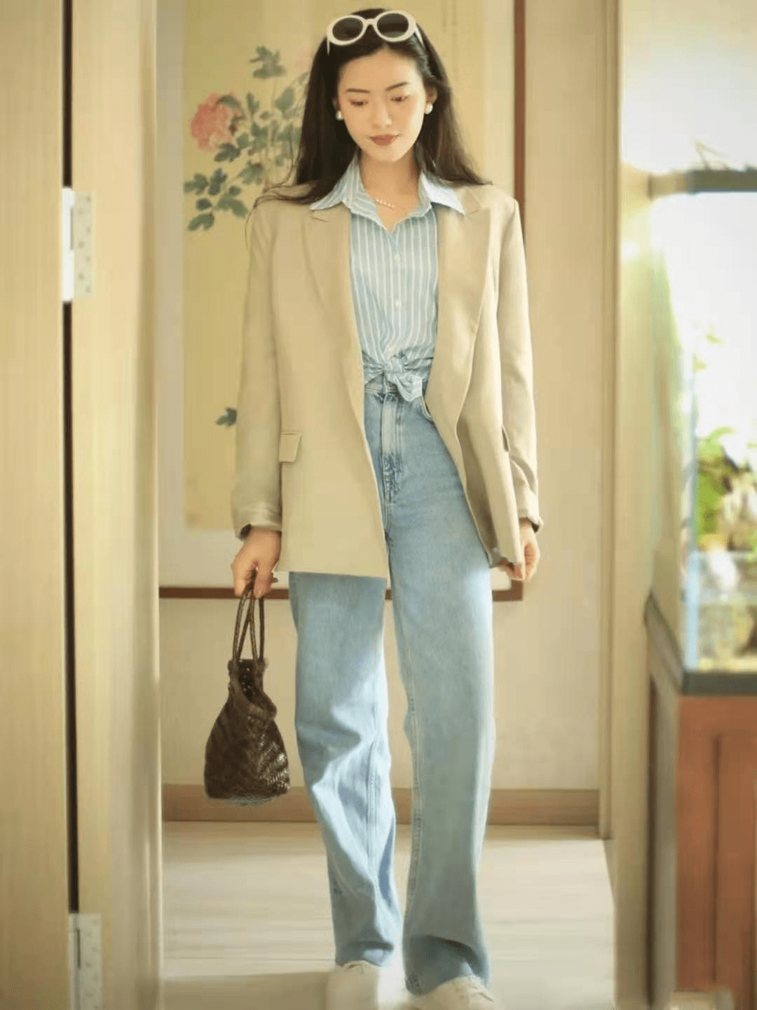 下装|高级的淑女风:上衣+裤装,优雅时髦显气质,时尚达人亲身演绎