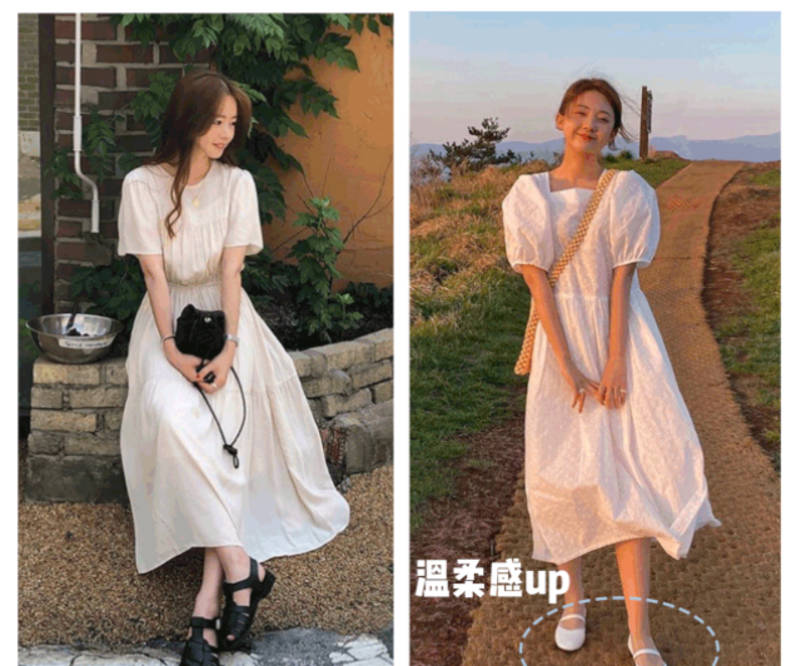 女生|让人觉得很可爱的“乖乖裙”款式,配鞋后美到小编心动?